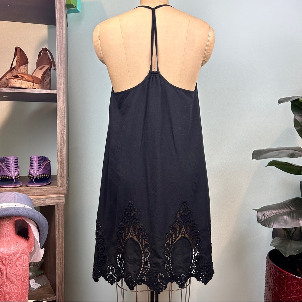Free People Black Crochet Trim Slip Dress - Picture 2 of 2